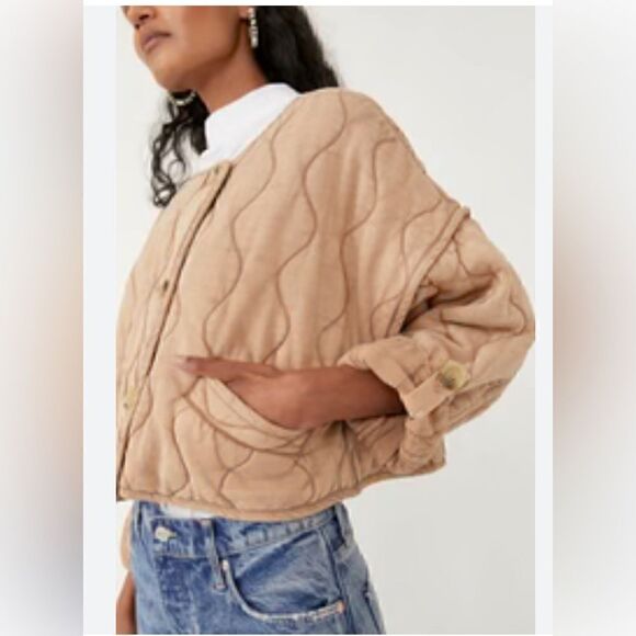 Free People Gwynnie Quilted Jacket. NWT. Large - Picture 11 of 16